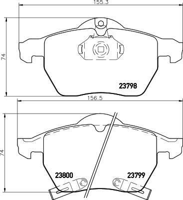 Pagid T1203 - Bremsbelagsatz, Scheibenbremse alexcarstop-ersatzteile.com