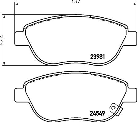 Pagid T1704 - Bremsbelagsatz, Scheibenbremse alexcarstop-ersatzteile.com