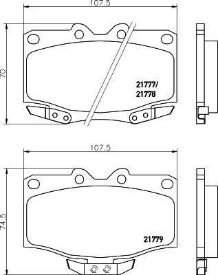 Magneti Marelli T3057MM - Bremsbelagsatz, Scheibenbremse alexcarstop-ersatzteile.com