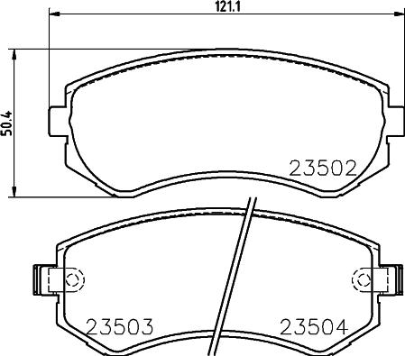 Pagid T3115 - Bremsbelagsatz, Scheibenbremse alexcarstop-ersatzteile.com