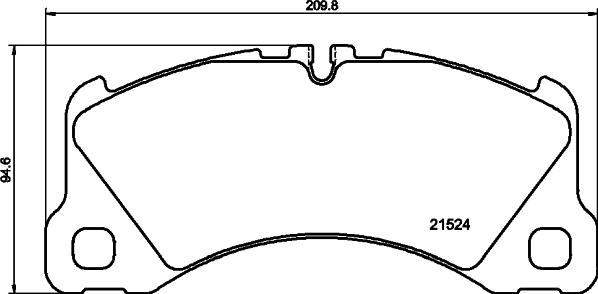 Pagid T2846 - Bremsbelagsatz, Scheibenbremse alexcarstop-ersatzteile.com