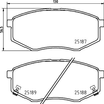 Pagid T2816 - Bremsbelagsatz, Scheibenbremse alexcarstop-ersatzteile.com