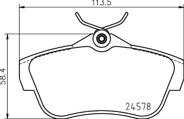 Pagid T2713 - Bremsbelagsatz, Scheibenbremse alexcarstop-ersatzteile.com