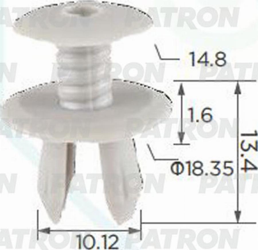 Patron P370934 - Clip, Zier / Schutzleiste alexcarstop-ersatzteile.com