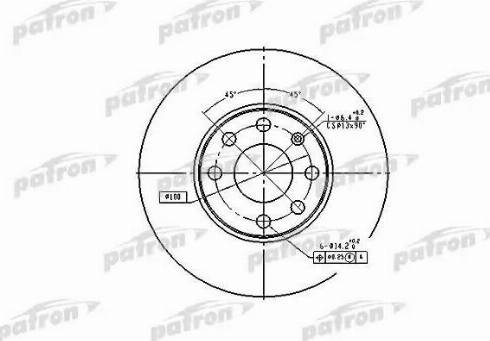 Patron PBD4042 - Bremsscheibe alexcarstop-ersatzteile.com