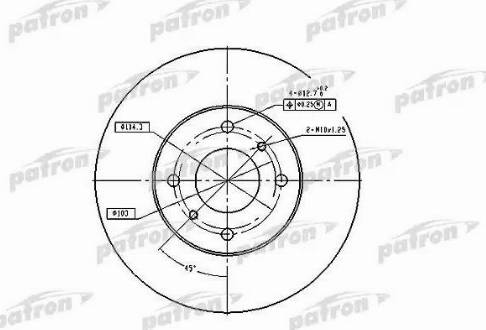 Patron PBD4169 - Bremsscheibe alexcarstop-ersatzteile.com