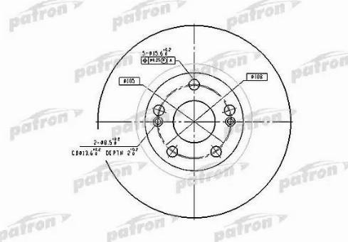 Patron PBD4109 - Bremsscheibe alexcarstop-ersatzteile.com