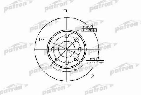 Patron PBD1608 - Bremsscheibe alexcarstop-ersatzteile.com