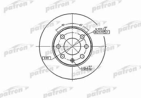 Patron PBD1607 - Bremsscheibe alexcarstop-ersatzteile.com