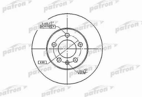 Patron PBD2803 - Bremsscheibe alexcarstop-ersatzteile.com