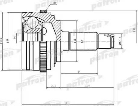 Patron PCV1502 - Gelenksatz, Antriebswelle alexcarstop-ersatzteile.com