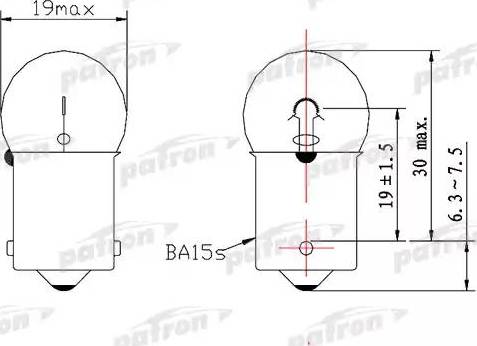 Patron PLR5W - Glühlampe, Schlussleuchte alexcarstop-ersatzteile.com