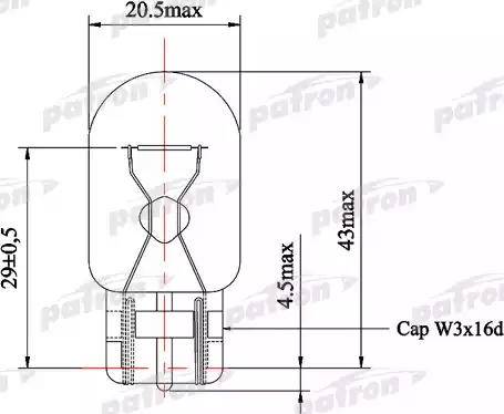 Patron PLW21W - Glühlampe, Zusatzbremsleuchte alexcarstop-ersatzteile.com