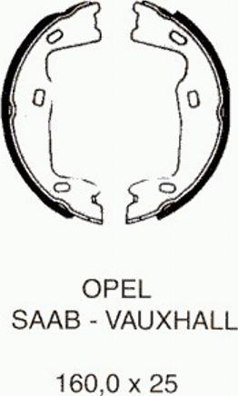 Pex 6.037 - Bremsbackensatz, Feststellbremse alexcarstop-ersatzteile.com