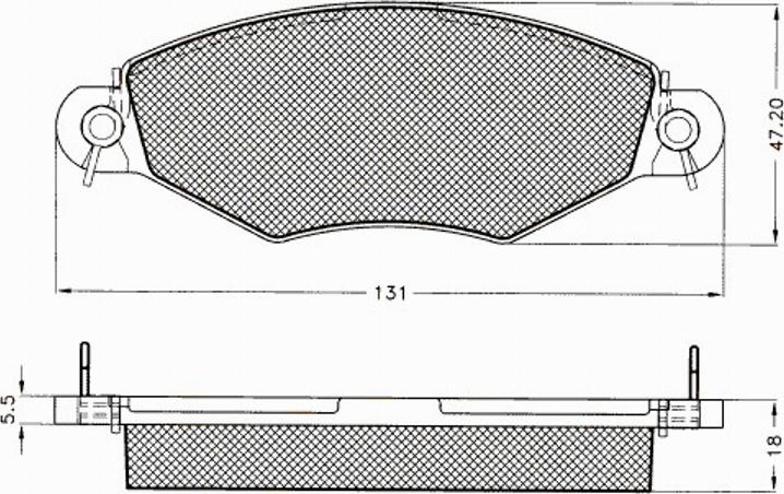 Pex 7492S - Bremsbelagsatz, Scheibenbremse alexcarstop-ersatzteile.com