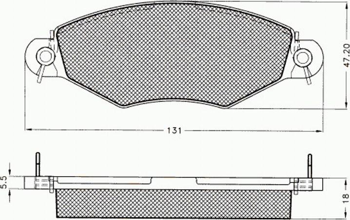 Pex 7.492 - Bremsbelagsatz, Scheibenbremse alexcarstop-ersatzteile.com