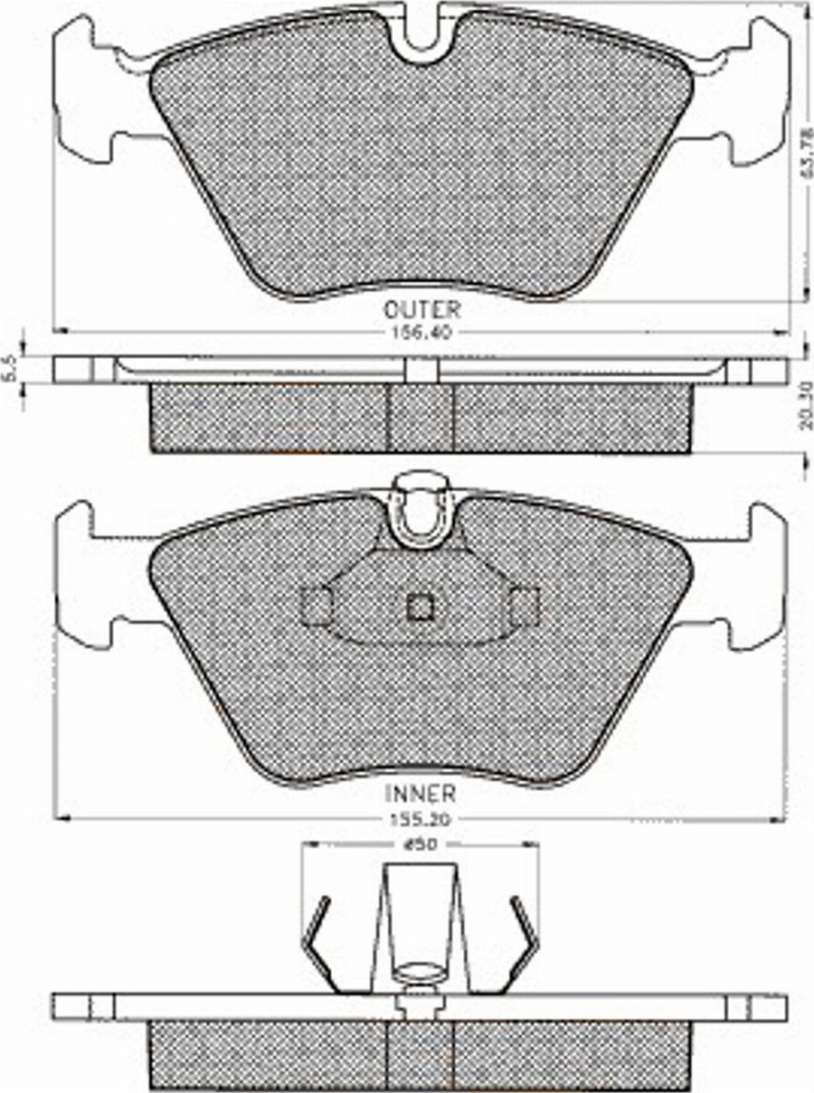 Pex 7443S - Bremsbelagsatz, Scheibenbremse alexcarstop-ersatzteile.com