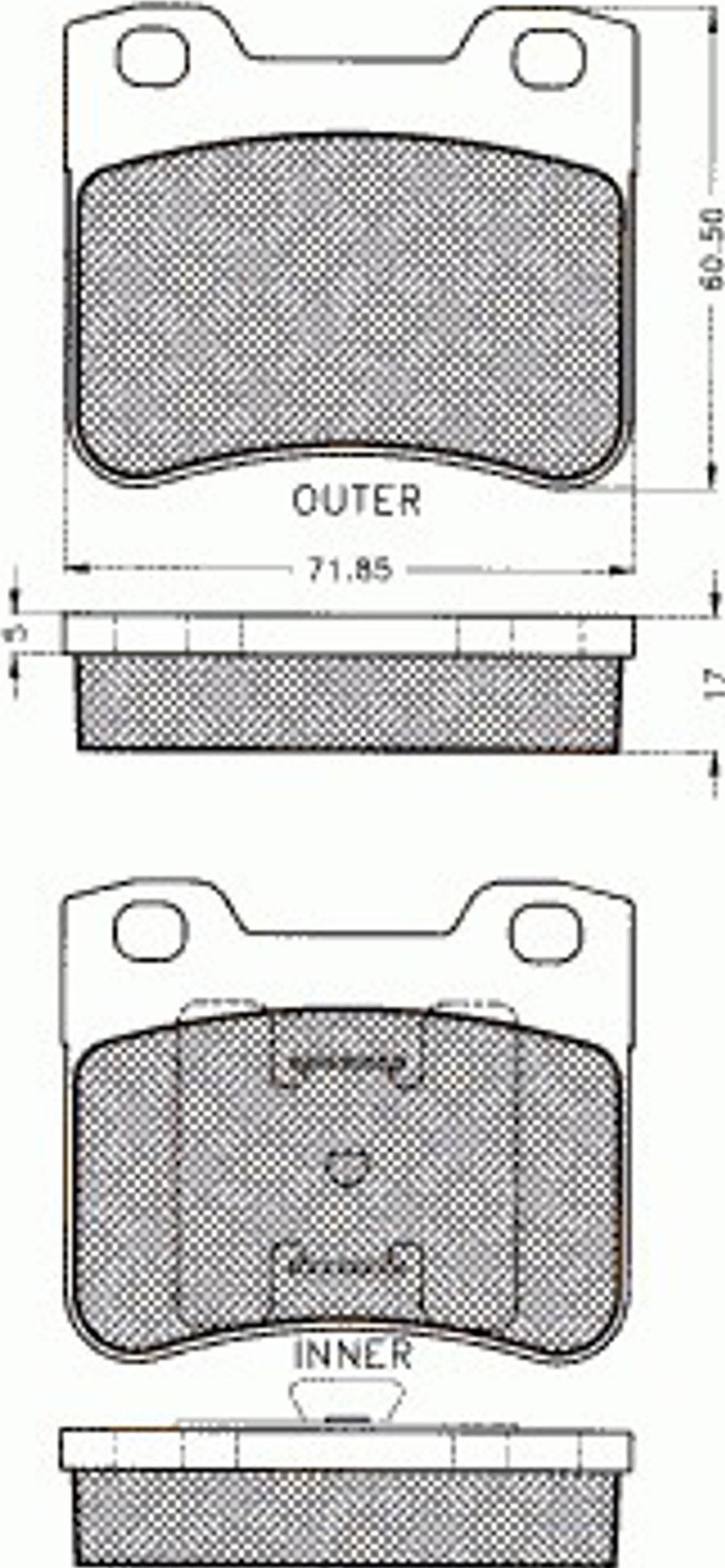 Pex 7.450 - Bremsbelagsatz, Scheibenbremse alexcarstop-ersatzteile.com