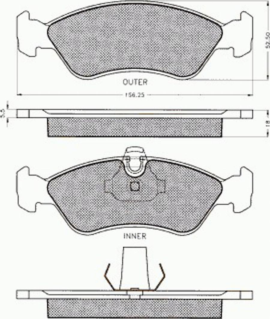 Pex 7.452 - Bremsbelagsatz, Scheibenbremse alexcarstop-ersatzteile.com