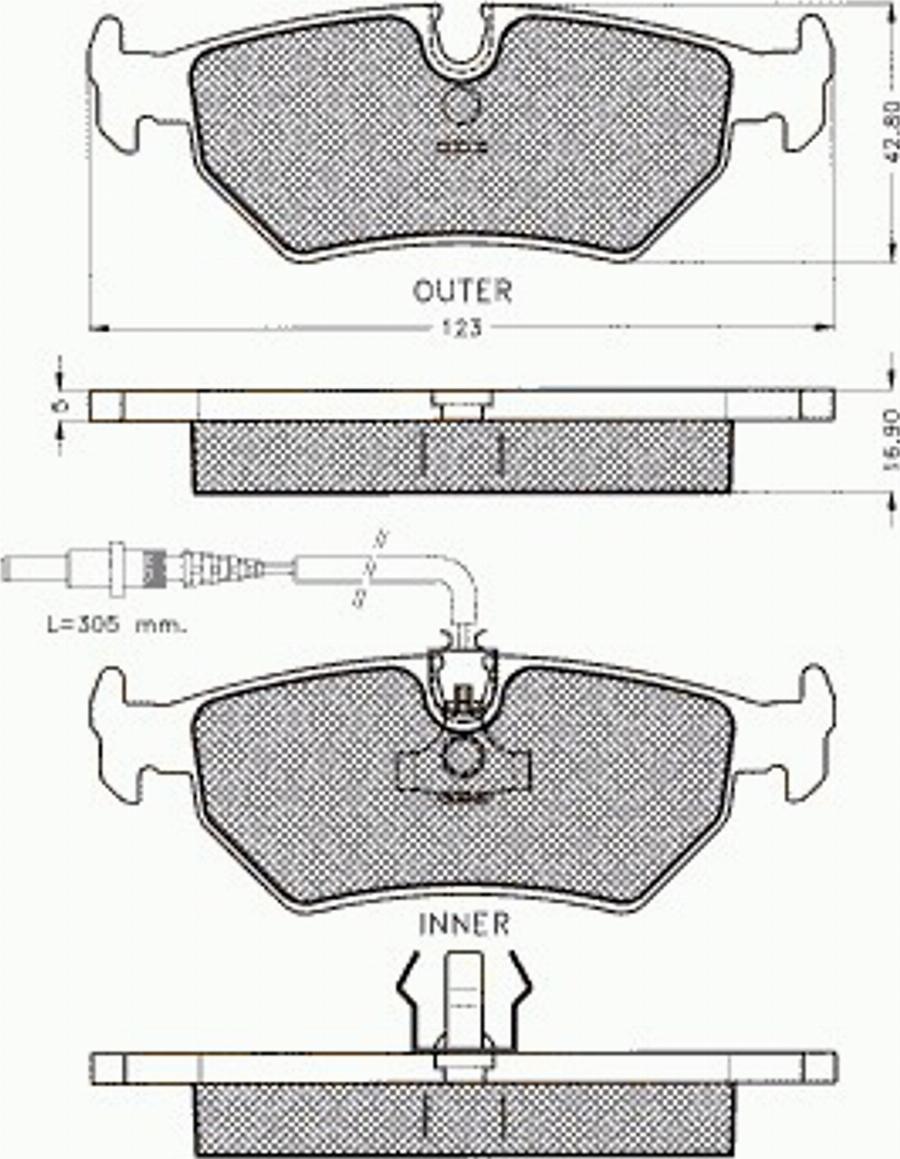 Pex 7409 - Bremsbelagsatz, Scheibenbremse alexcarstop-ersatzteile.com