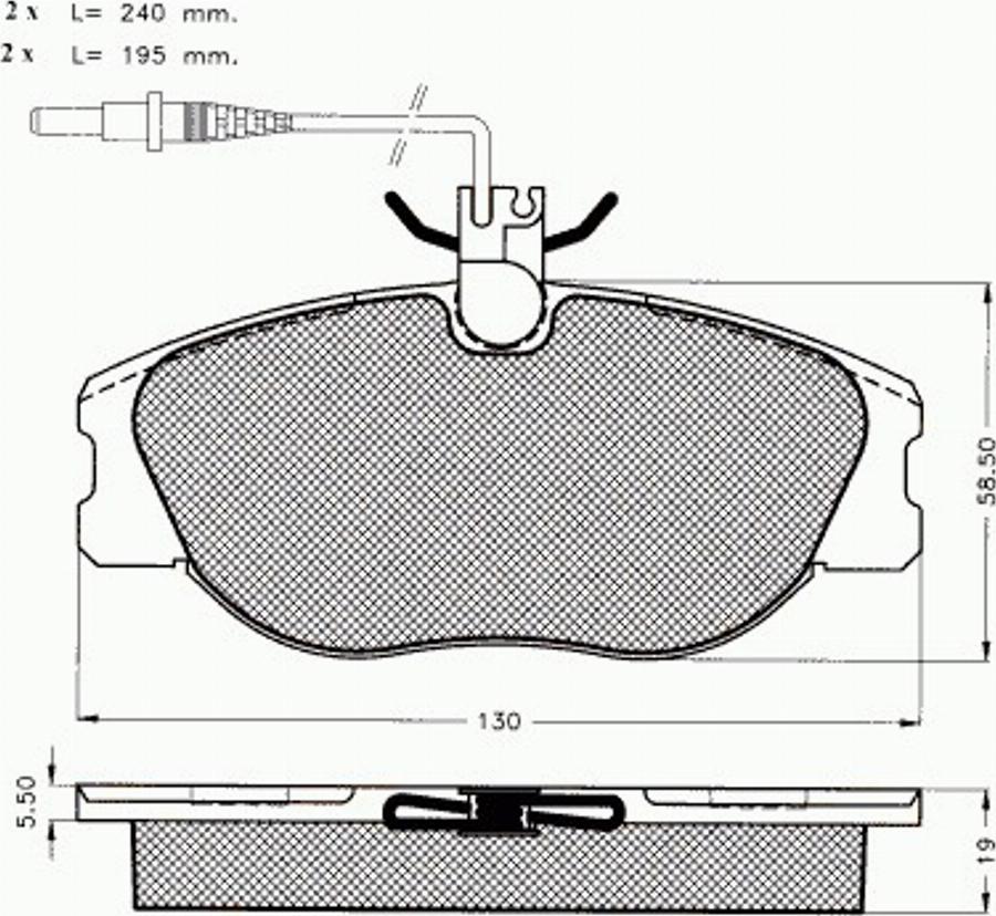 Pex 7400 - Bremsbelagsatz, Scheibenbremse alexcarstop-ersatzteile.com