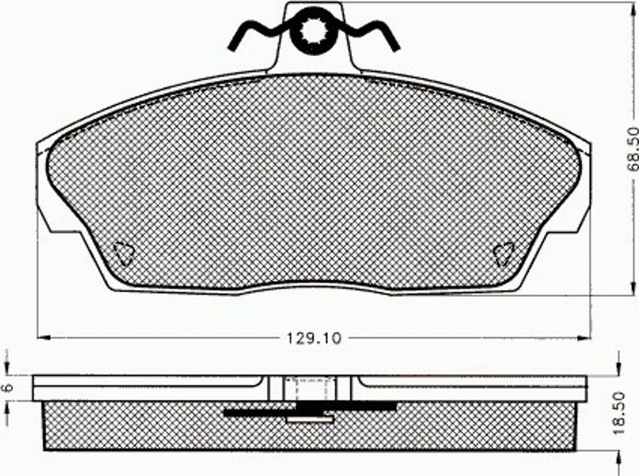 Pex 7484 - Bremsbelagsatz, Scheibenbremse alexcarstop-ersatzteile.com