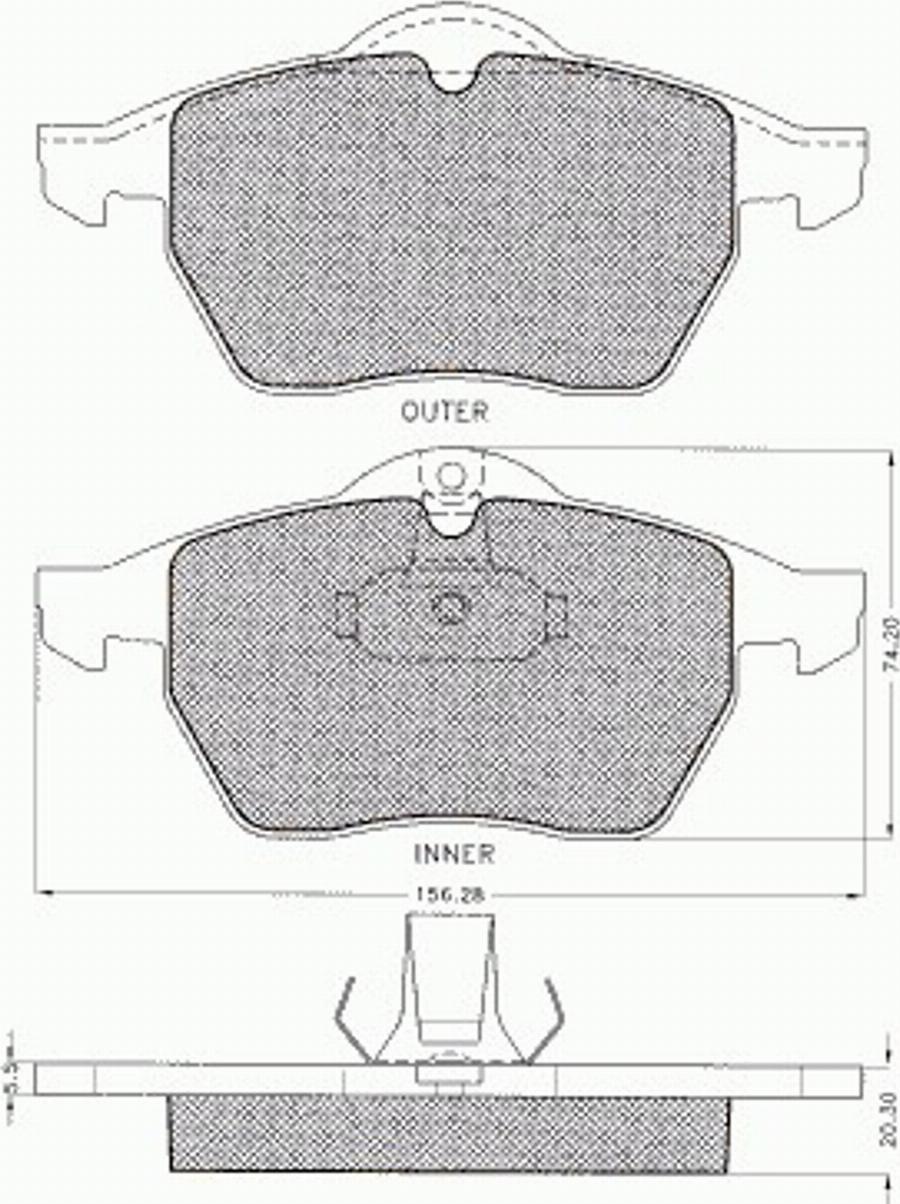 Pex 7.436 - Bremsbelagsatz, Scheibenbremse alexcarstop-ersatzteile.com