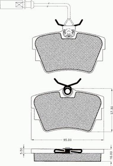 Pex 7.545 - Bremsbelagsatz, Scheibenbremse alexcarstop-ersatzteile.com