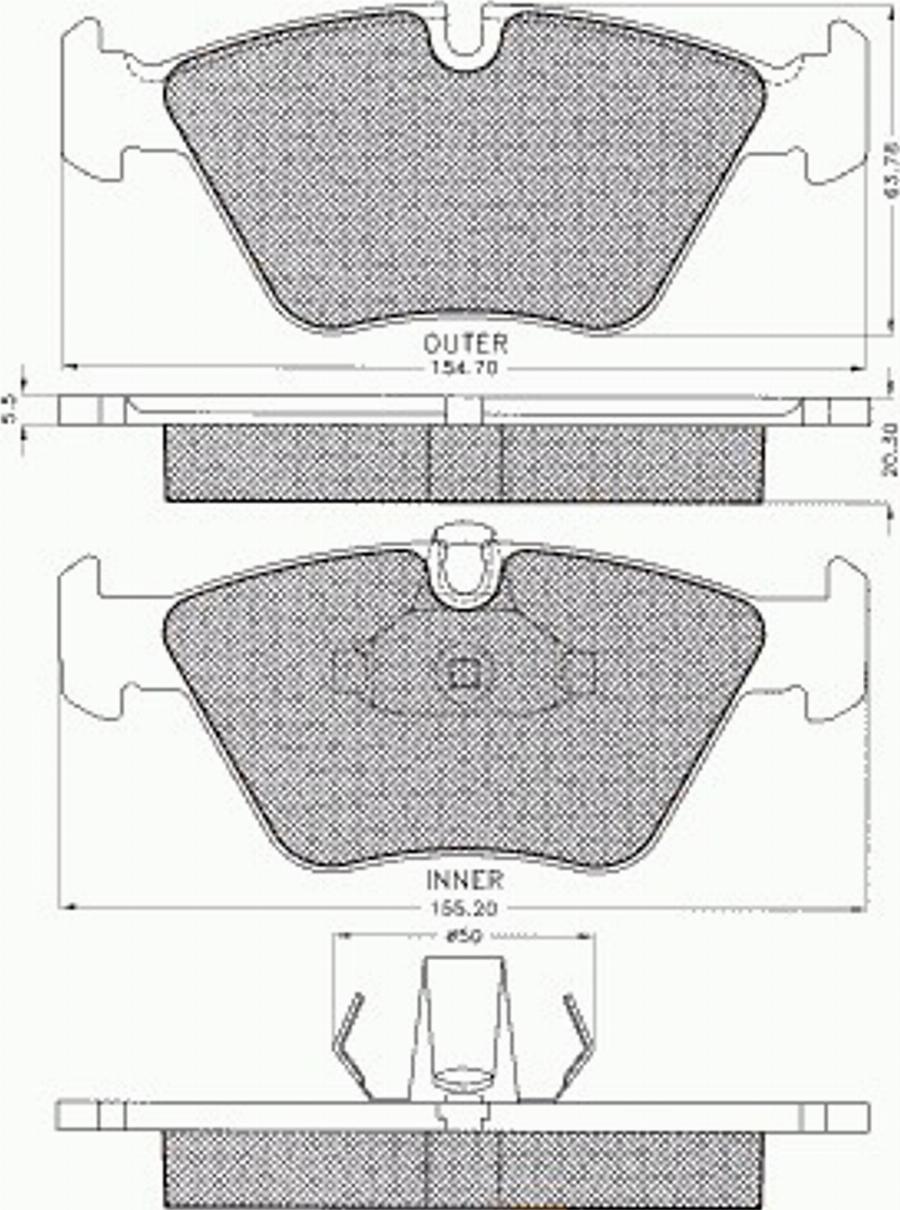 Pex 7.514 - Bremsbelagsatz, Scheibenbremse alexcarstop-ersatzteile.com