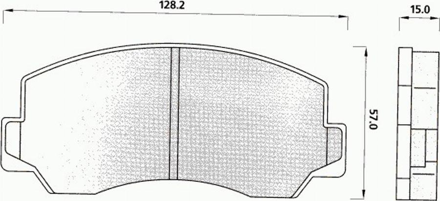 Pex 7041 - Bremsbelagsatz, Scheibenbremse alexcarstop-ersatzteile.com