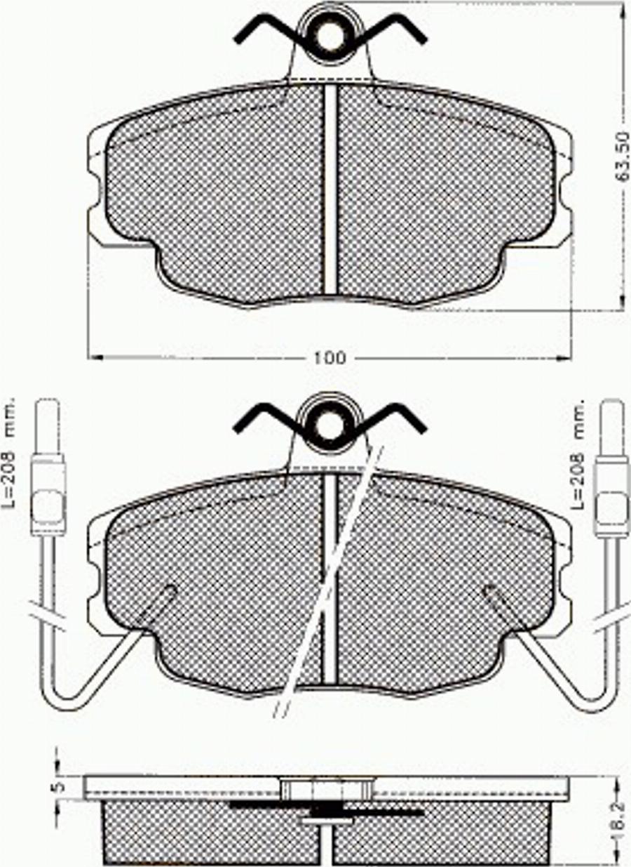 Pex 7056 - Bremsbelagsatz, Scheibenbremse alexcarstop-ersatzteile.com