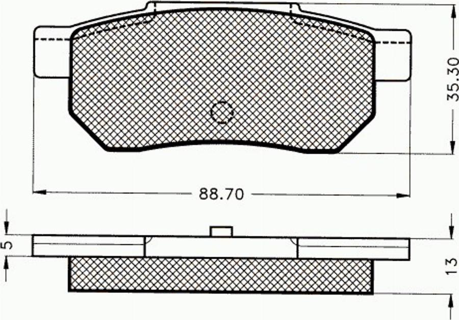 Pex 7.011 - Bremsbelagsatz, Scheibenbremse alexcarstop-ersatzteile.com