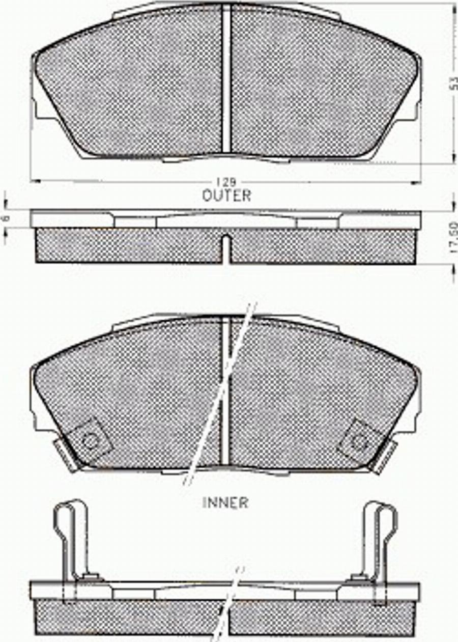 Pex 7.197 - Bremsbelagsatz, Scheibenbremse alexcarstop-ersatzteile.com