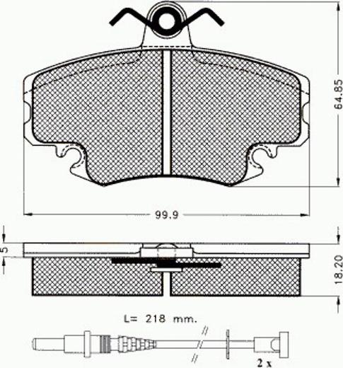 Pex 7.390 - Bremsbelagsatz, Scheibenbremse alexcarstop-ersatzteile.com