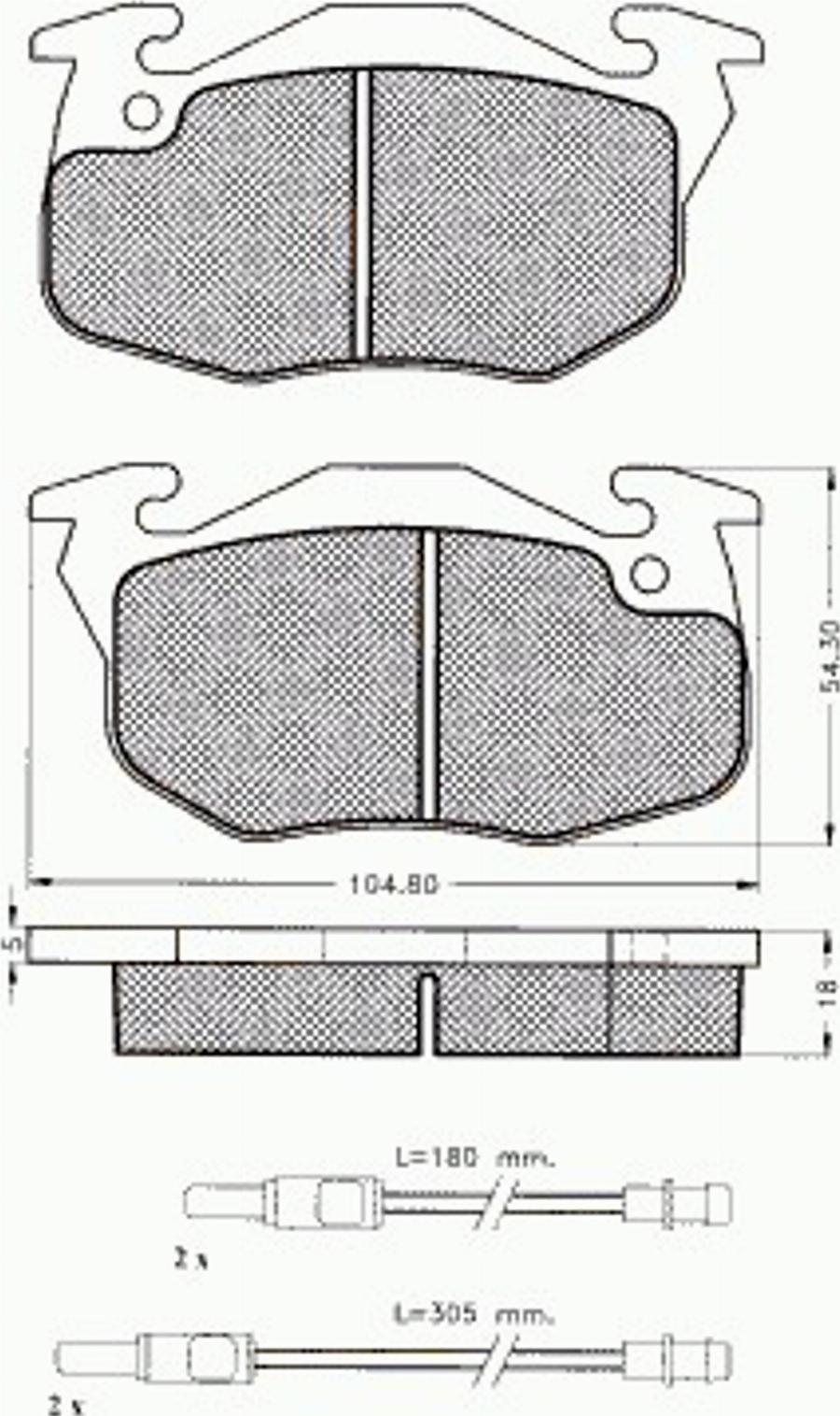 Pex 7.344 - Bremsbelagsatz, Scheibenbremse alexcarstop-ersatzteile.com