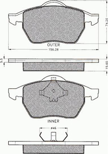 Pex 7.295 - Bremsbelagsatz, Scheibenbremse alexcarstop-ersatzteile.com