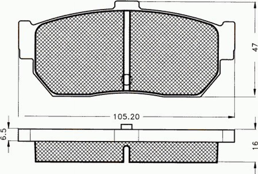 Pex 7243 - Bremsbelagsatz, Scheibenbremse alexcarstop-ersatzteile.com