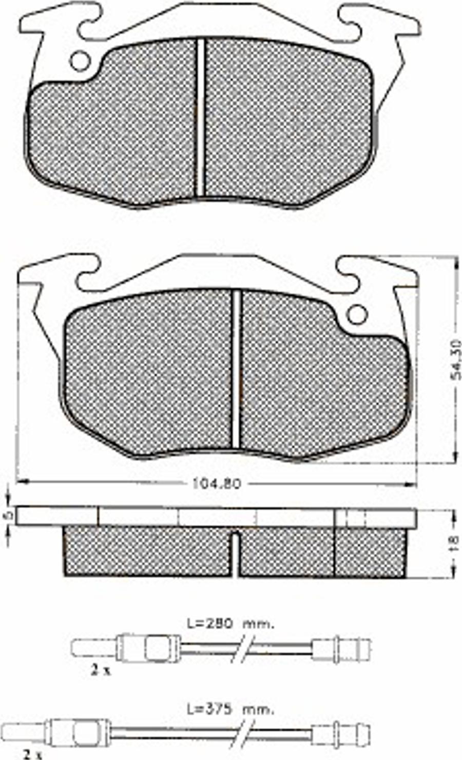 Pex 7284S - Bremsbelagsatz, Scheibenbremse alexcarstop-ersatzteile.com