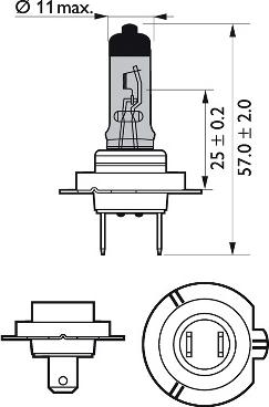 PHILIPS 12972WVUB1 - Glühlampe, Fernscheinwerfer alexcarstop-ersatzteile.com