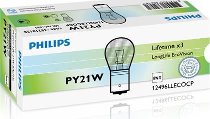 PHILIPS 12496LLECOCP - Glühlampe, Blinkleuchte alexcarstop-ersatzteile.com