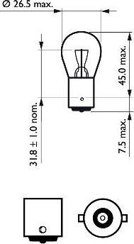 PHILIPS 12498LLECOCP - Glühlampe, Blinkleuchte alexcarstop-ersatzteile.com