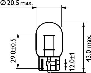 PHILIPS 12071CP - Glühlampe, Blinkleuchte alexcarstop-ersatzteile.com