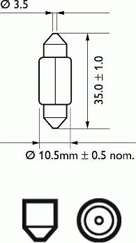 PHILIPS 12844 - Glühlampe, Einstiegleuchte alexcarstop-ersatzteile.com