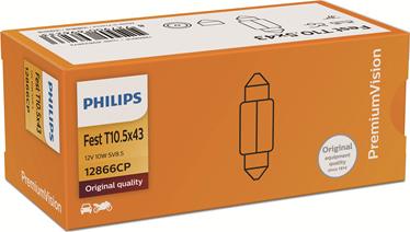 PHILIPS 12866CP - Glühlampe, Kennzeichenleuchte alexcarstop-ersatzteile.com