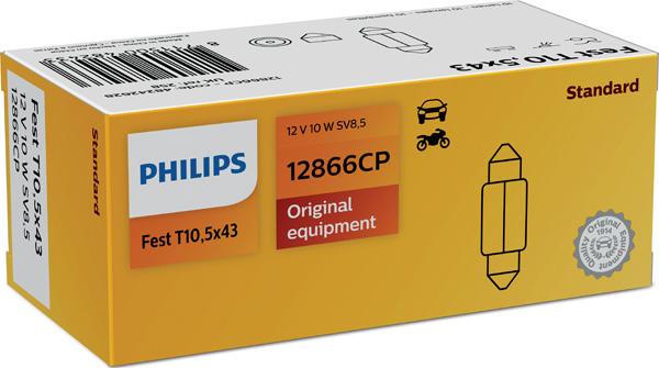 PHILIPS 12866CP - Glühlampe, Kennzeichenleuchte alexcarstop-ersatzteile.com