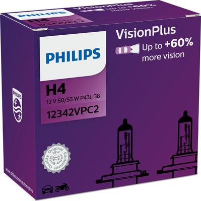 PHILIPS 12342VPC2 - Glühlampe, Fernscheinwerfer alexcarstop-ersatzteile.com