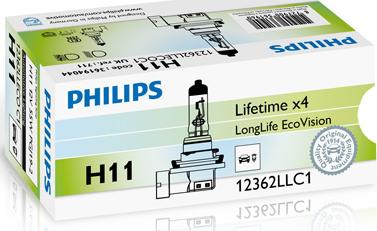 PHILIPS 12362LLECOC1 - Glühlampe, Fernscheinwerfer alexcarstop-ersatzteile.com