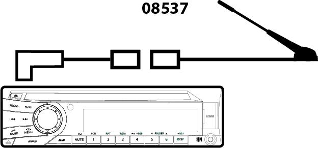 PHONOCAR 08537 - Adapter, Antennenkabel alexcarstop-ersatzteile.com