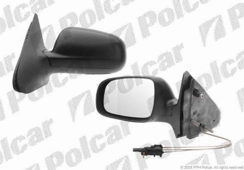 Polcar 9525511M - Spiegelglas, Außenspiegel alexcarstop-ersatzteile.com