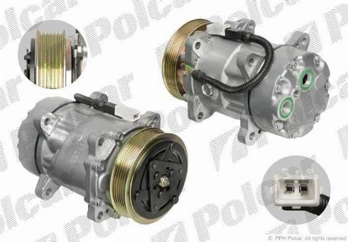 Polcar 2350KS-1 - Kompressor, Klimaanlage alexcarstop-ersatzteile.com